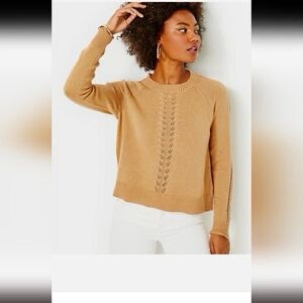 Lilly Pulitzer Camel Knit Sweater